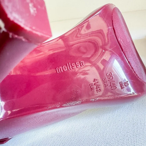 MELISSA X JASON WU LADY DRAGON HEEL - MERLOT 10 - Picture 7 of 11